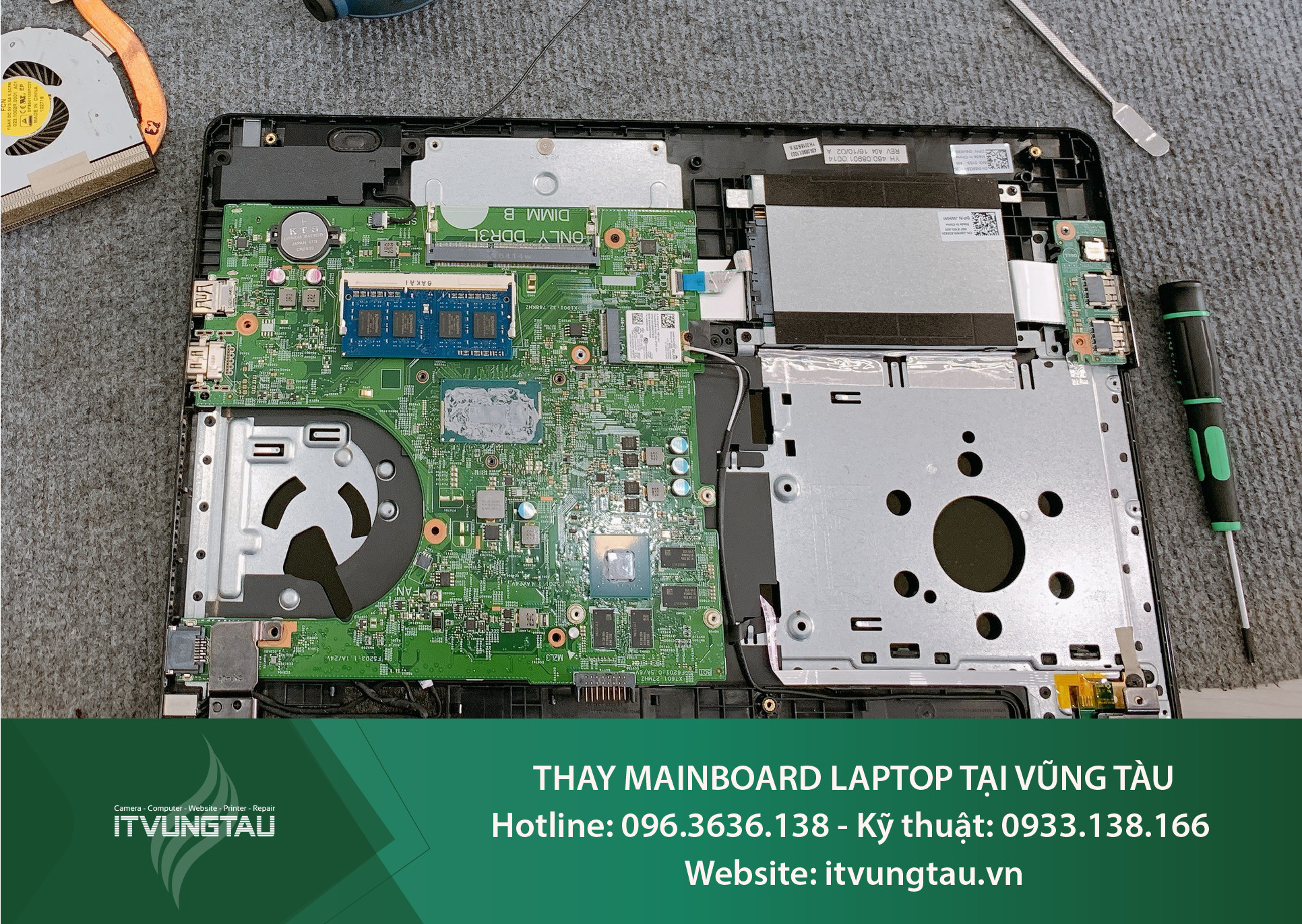 Thay mainboard laptop tai Vung Tau