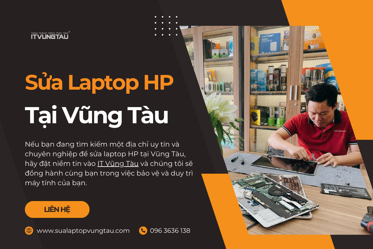 Địa chỉ sửa laptop HP tại Vũng Tàu uy tín chuyên nghiệp